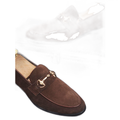 Mocasín de cuero hombre, con alza opcional