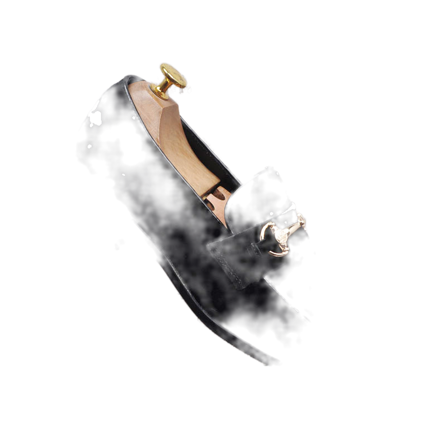 Mocasín de cuero hombre color negro, con alza interna