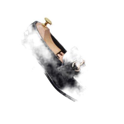 Mocasín de cuero hombre color negro, con alza interna