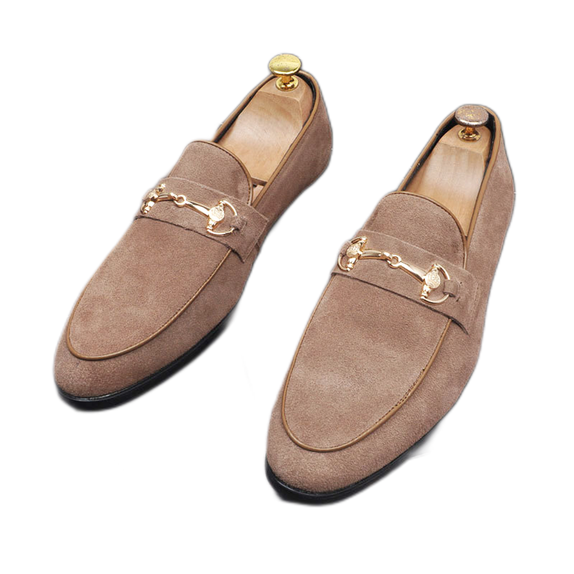 Mocasín de cuero hombre, con alza opcional