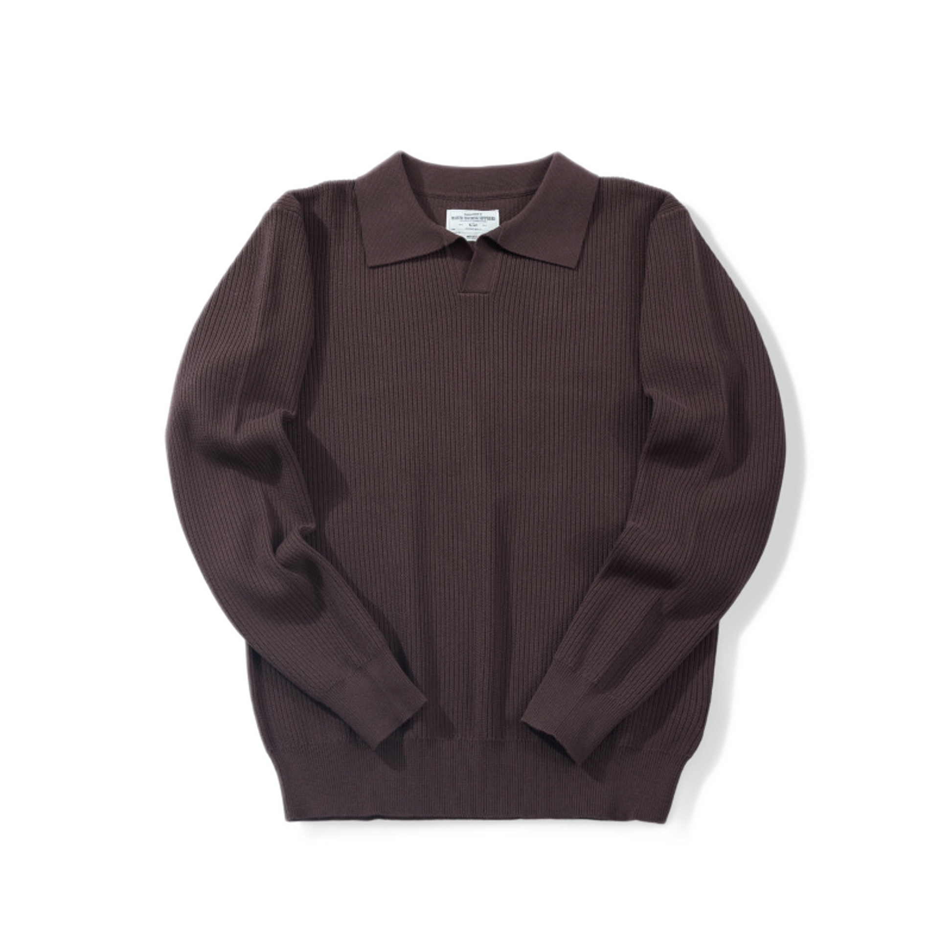 Sweater de algodón hombre color café