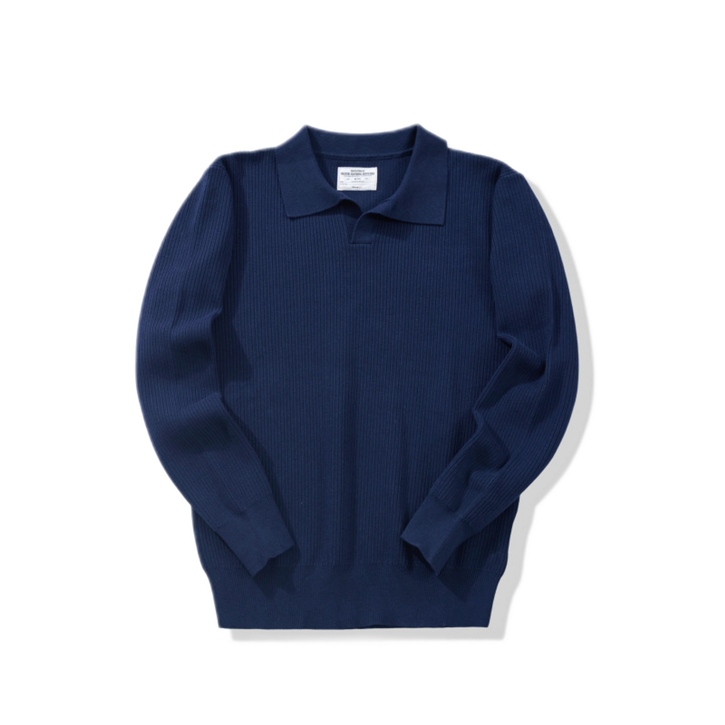 Sweater de algodón hombre color azul oscuro