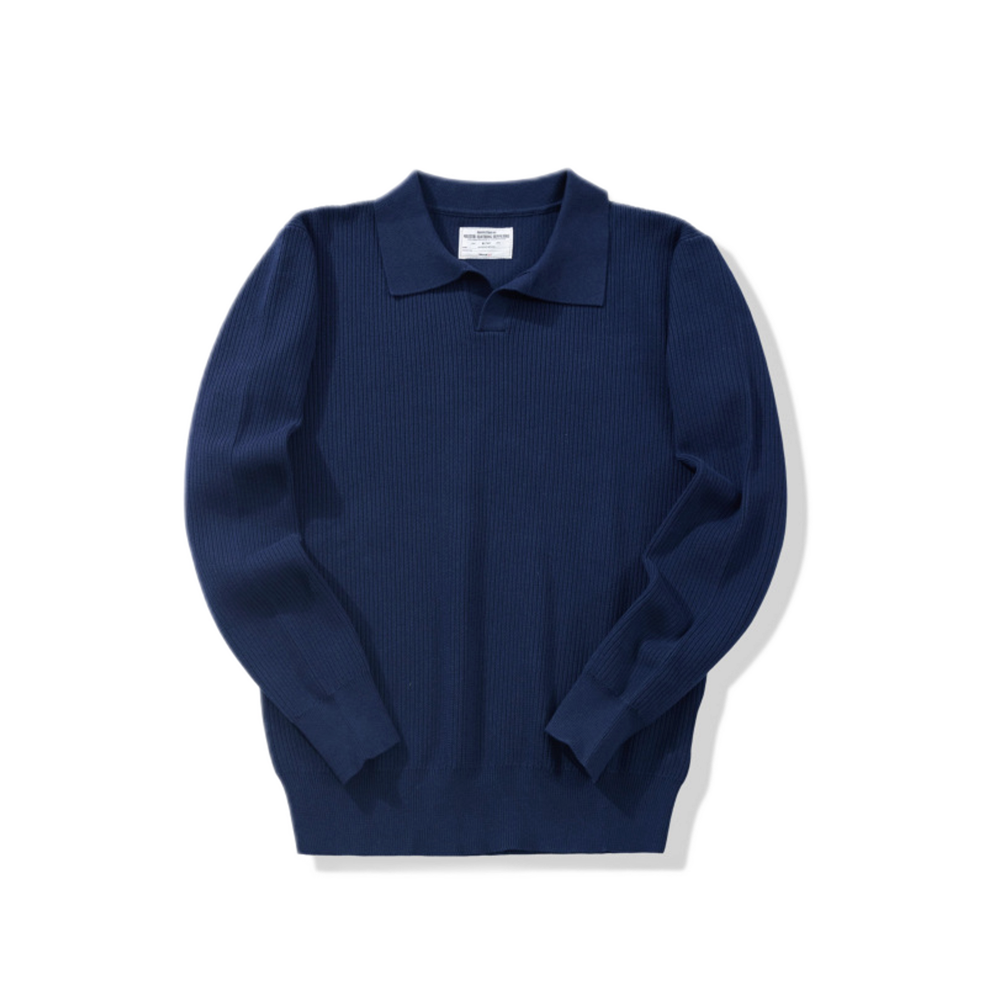 Sweater de algodón hombre color azul oscuro