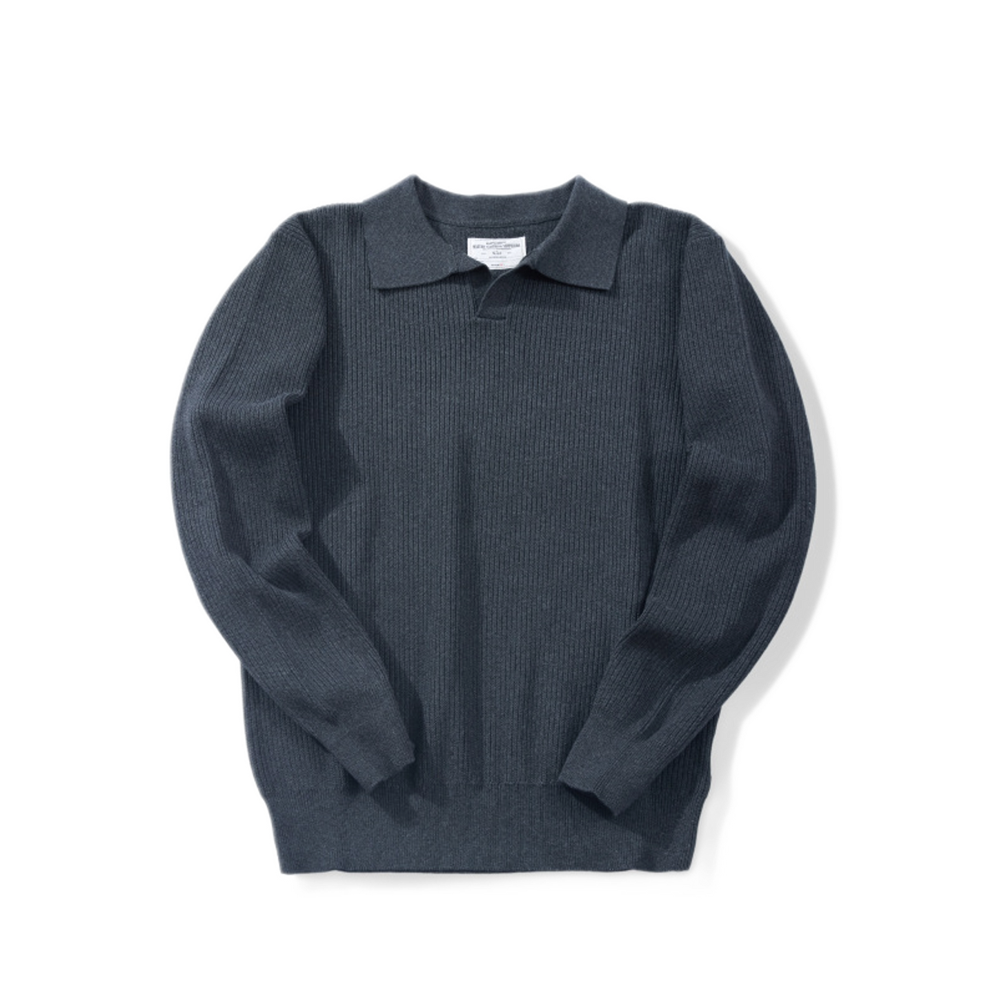Sweater de algodón hombre color gris oscuro