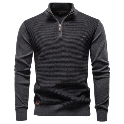 Sweater de algodón hombre, cuello alto