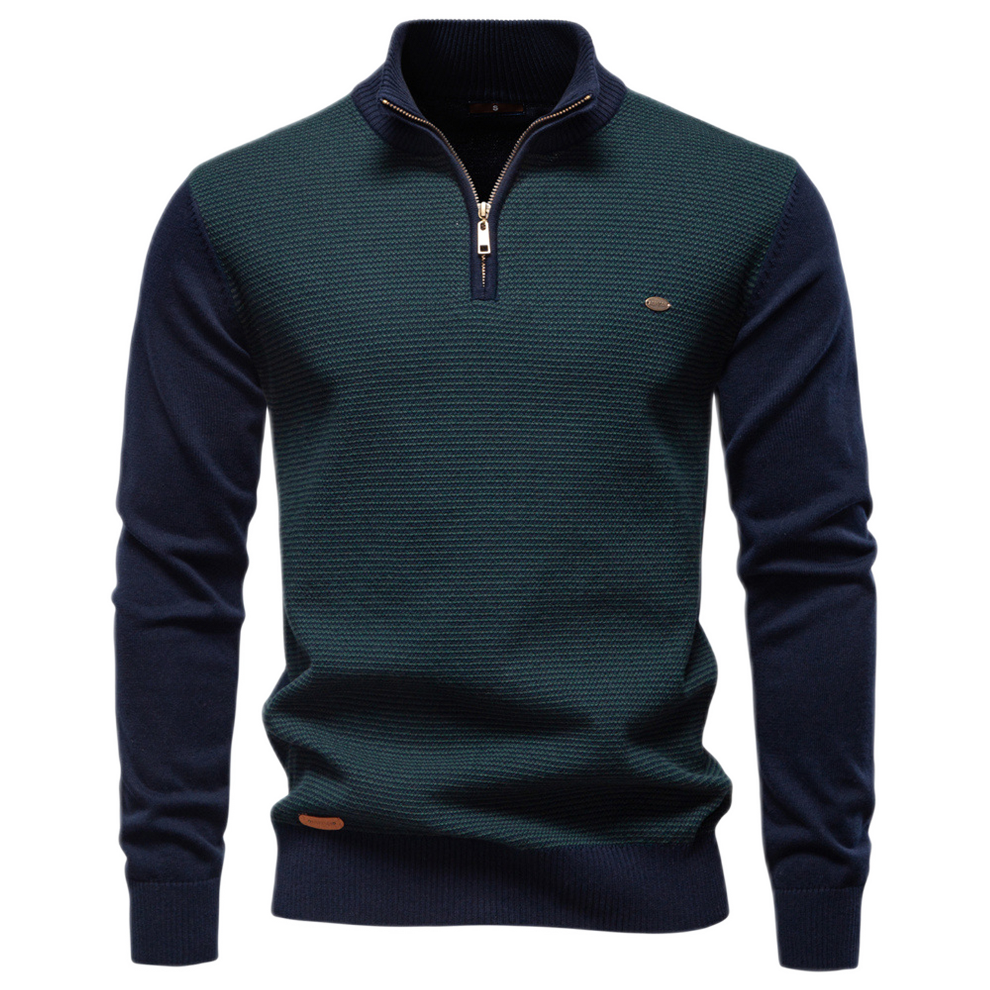 Sweater de algodón hombre, cuello alto