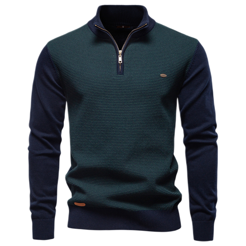 Sweater de algodón hombre, cuello alto