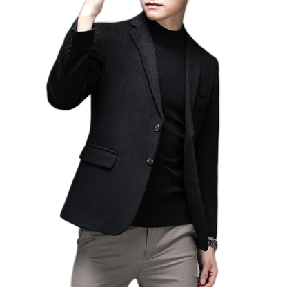 Blazer de lana hombre color negro