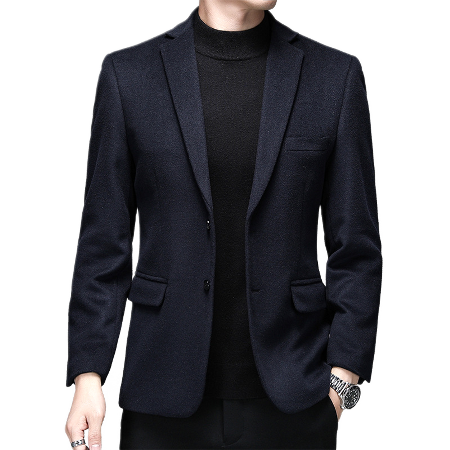 Blazer de lana hombre color camel oscuro