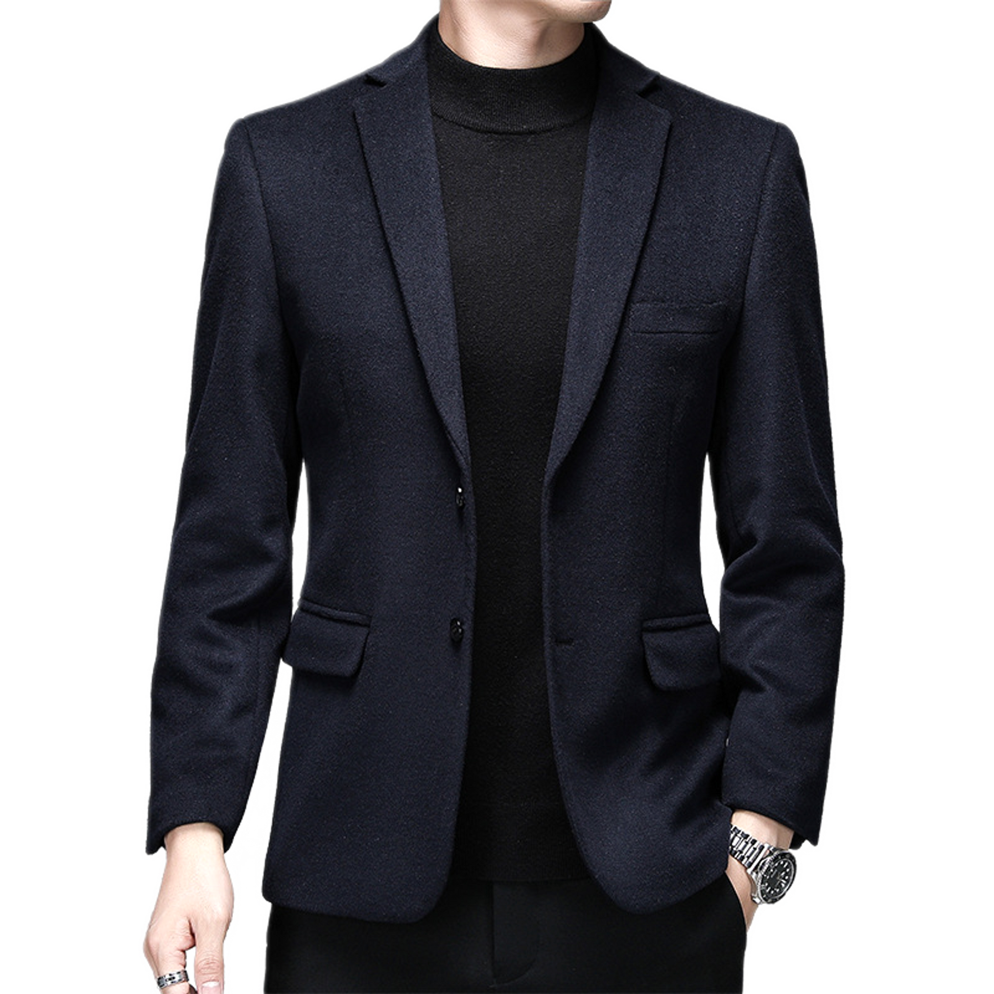 Blazer de lana hombre color camel oscuro