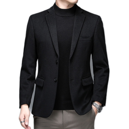 Blazer de lana hombre color camel oscuro