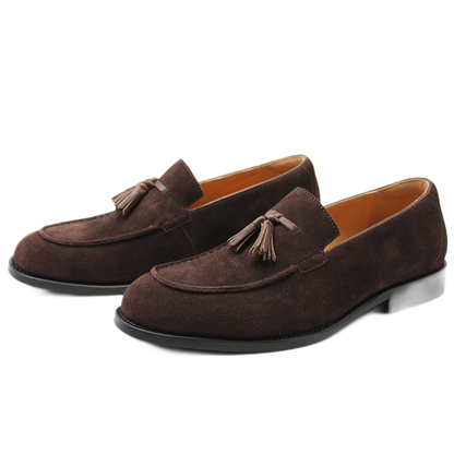 Zapato oxford estilo británico hombre color café oscuro