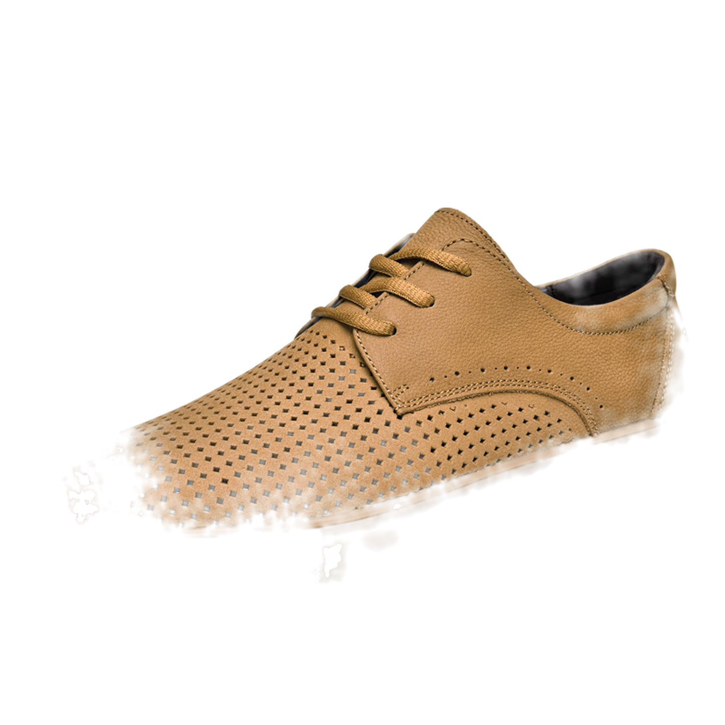 Zapato social de cuero hombre color café