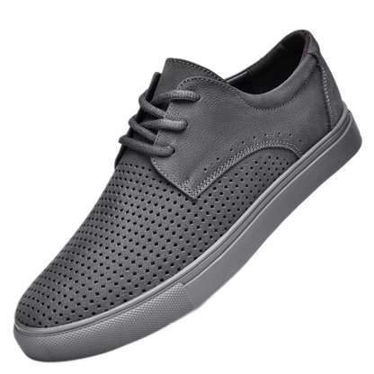 Zapato social de cuero hombre color gris
