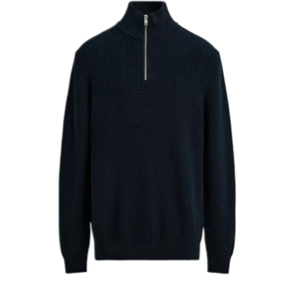 Sweater de algodón hombre, cuello alto