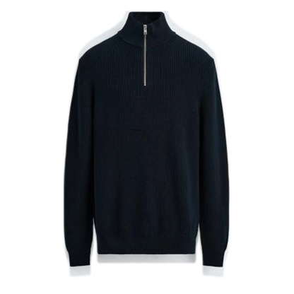 Sweater de algodón hombre color azul mar