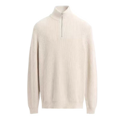 Sweater de algodón hombre color blanco