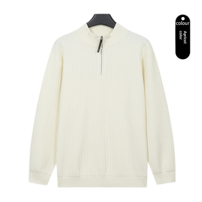 Sweater de lino hombre color albaricoque