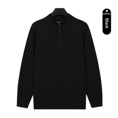 Sweater de lino hombre color negro