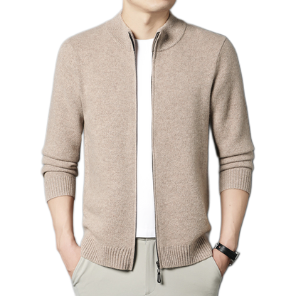 Sweater de lana hombre color beige camel