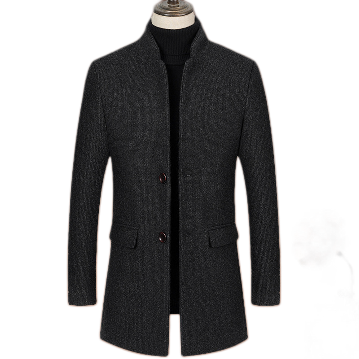 Chaqueta de lana hombre color negro