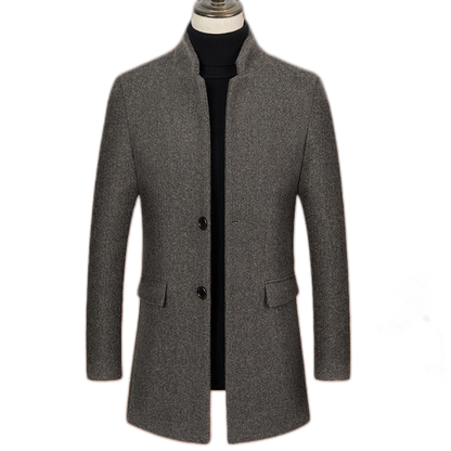 Chaqueta de lana hombre color caqui