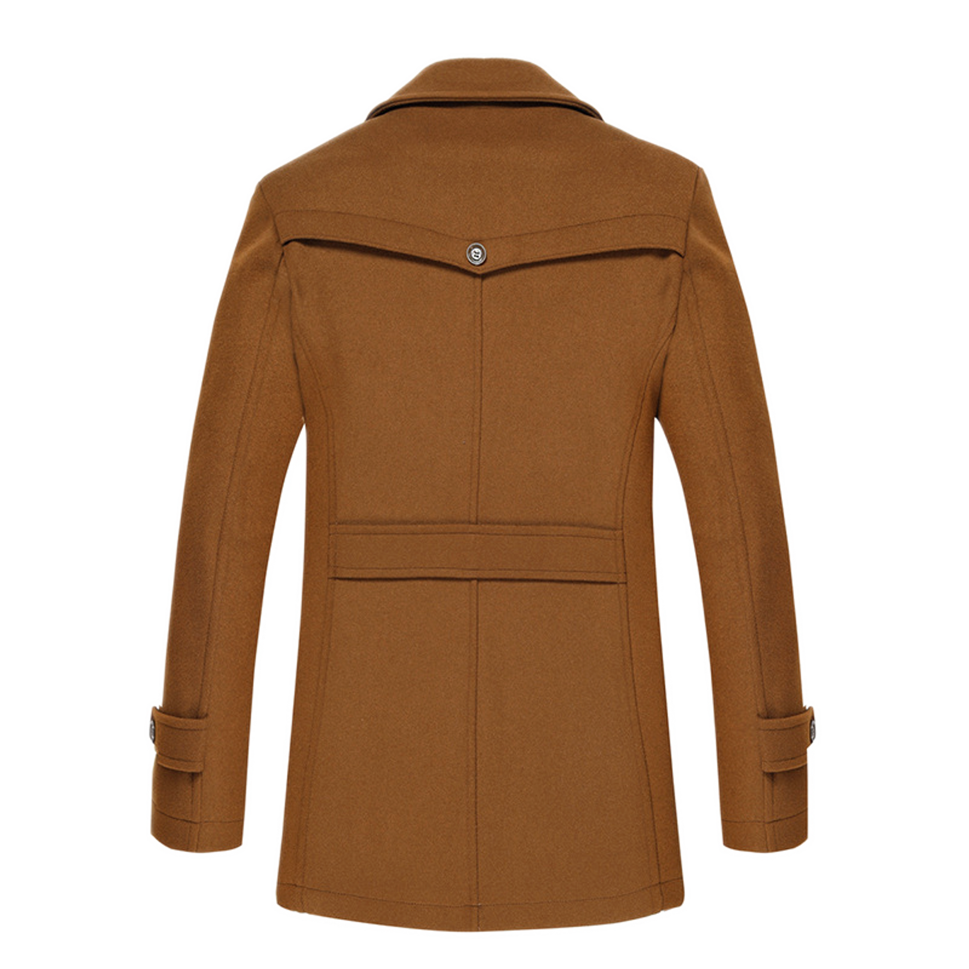 Chaqueta de lana hombre, estilo trench slim