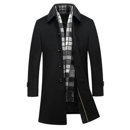Chaqueta de lana hombre color negro