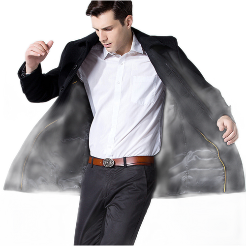 Chaqueta de lana hombre, color negro
