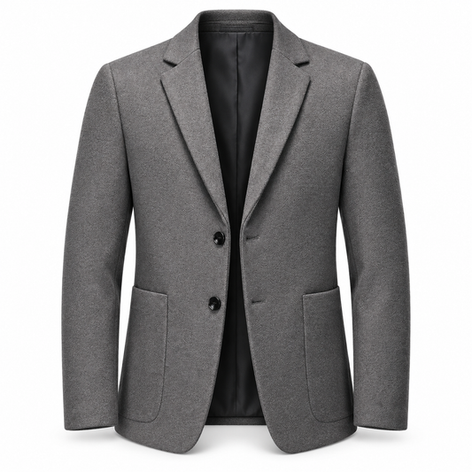 Luansky AI white product card — blazer-lana-hombre-3-colores