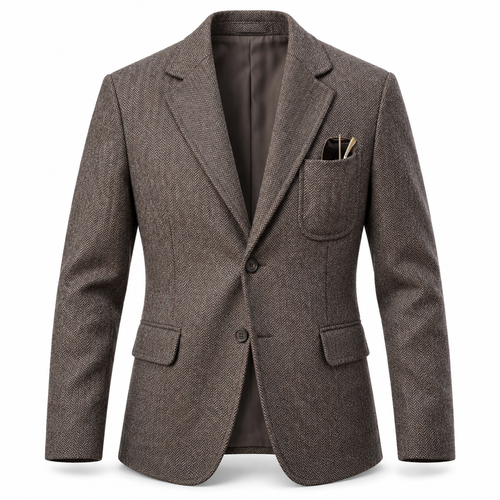 Luansky AI white product card — blazer-lana-tweed-hombre
