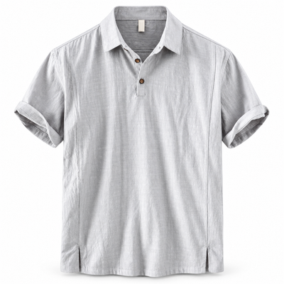 Luansky AI white product card — camisa-algodon-hombre-corte-clasico