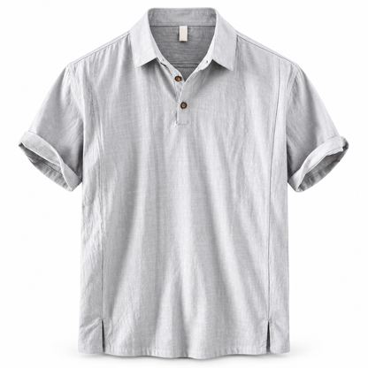 Luansky AI white product card — camisa-algodon-hombre-corte-clasico