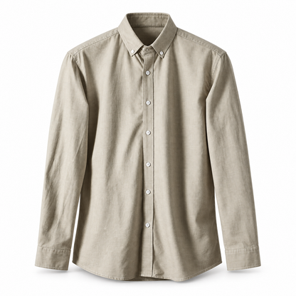 Luansky AI white product card — camisa-algodon-hombre-pied-de-poule