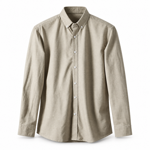 Luansky AI white product card — camisa-algodon-hombre-pied-de-poule
