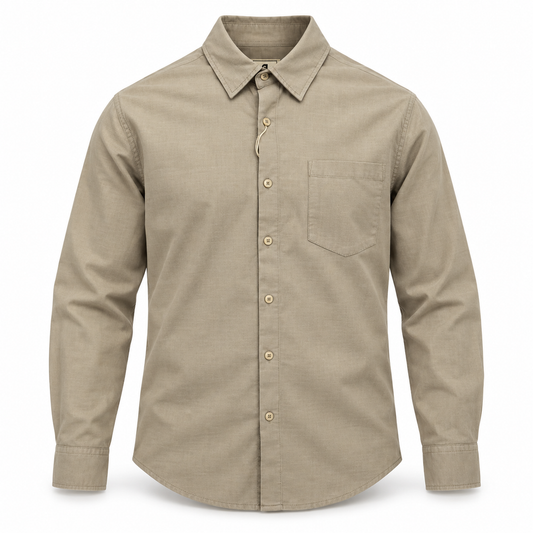 Luansky AI white product card — camisa-algodon-hombre-tonos-tierra