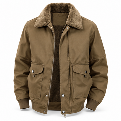 Luansky AI white product card — chaqueta-algodon-hombre-bolsillo