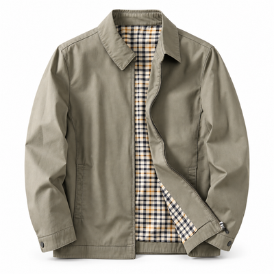 Luansky AI white product card — chaqueta-algodon-hombre-con-solapa