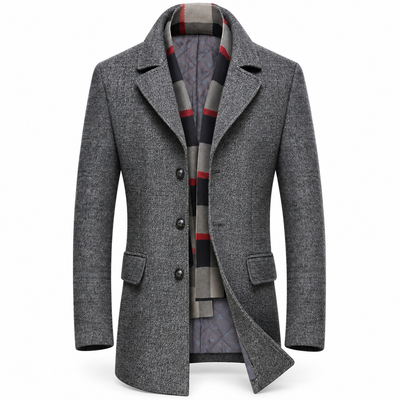 Luansky AI white product card — chaqueta-lana-hombre-acolchada