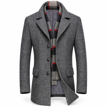 Luansky AI white product card — chaqueta-lana-hombre-acolchada
