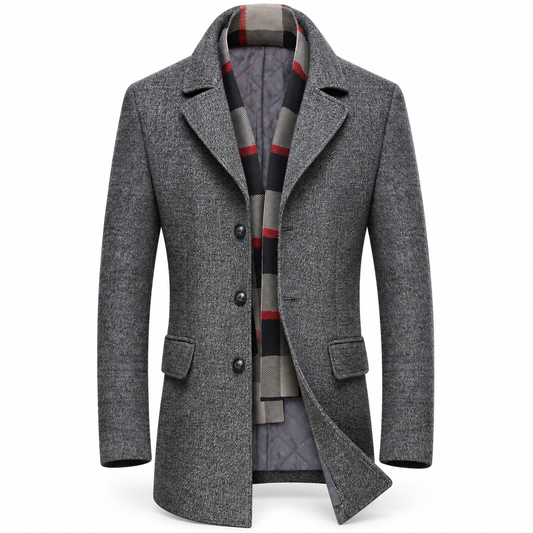 Luansky AI white product card — chaqueta-lana-hombre-acolchada
