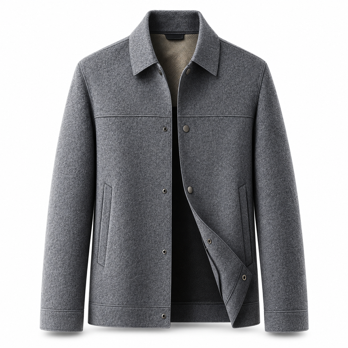 Luansky AI white product card — chaqueta-lana-hombre-cruzada