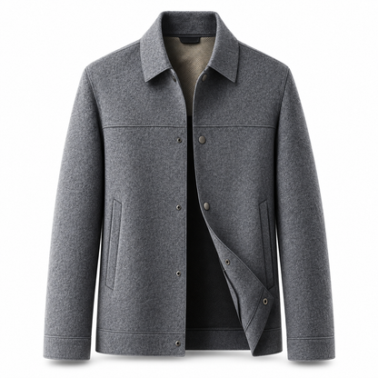 Luansky AI white product card — chaqueta-lana-hombre-cruzada