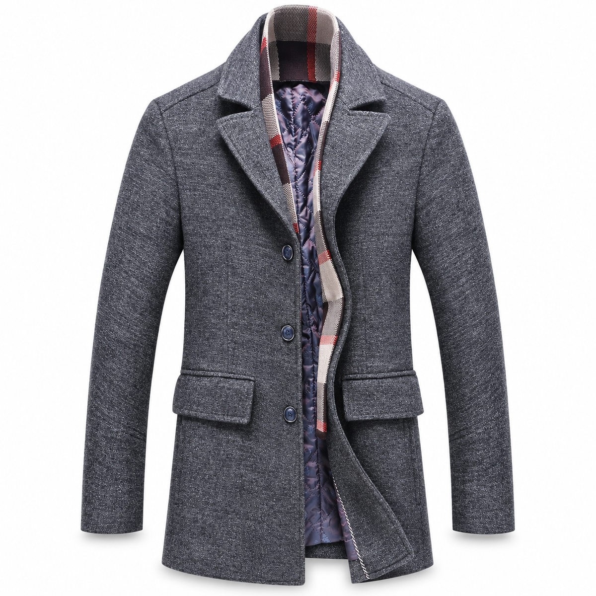 Luansky AI white product card — chaqueta-lana-hombre-gris-cafe