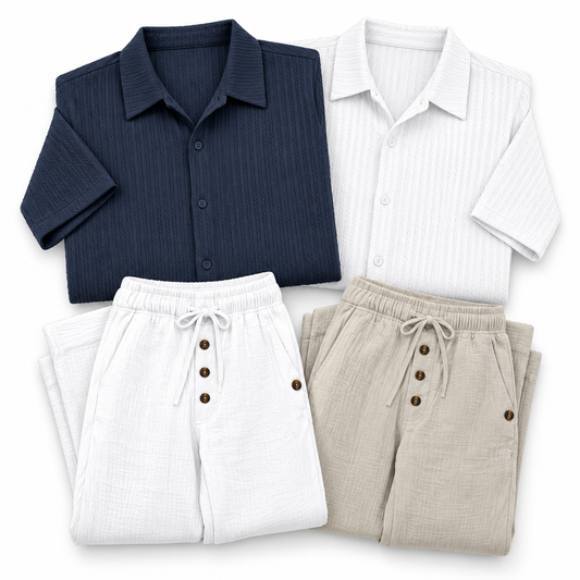 Luansky AI white card — dos-polos-dos-pantalones-lino
