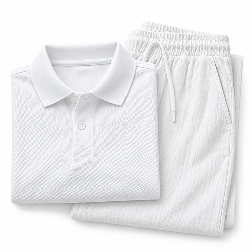Luansky AI white card — duo-esencial-polo-pantalon