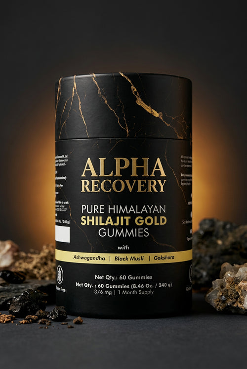 The Alpha Recovery Formula — Pure Himalayan Shilajit Gold Gummies with Ashwagandha, Black Musli and Gokshura