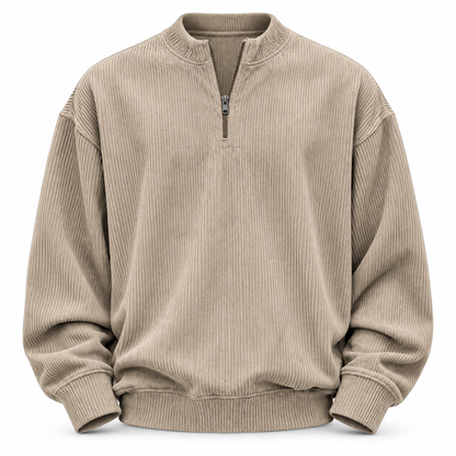 Luansky AI white product card — kit-loungewear-hombre-beige-corduroy