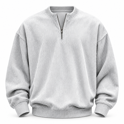 Luansky AI white product card — kit-loungewear-hombre-blanco-corduroy