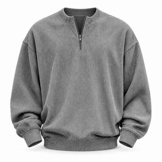 Luansky AI white product card — kit-loungewear-hombre-gris-corduroy